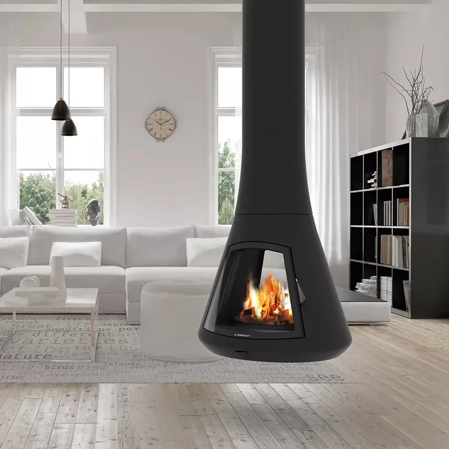 JC BORDELET Calista 917 CDF centrale, cheminée design