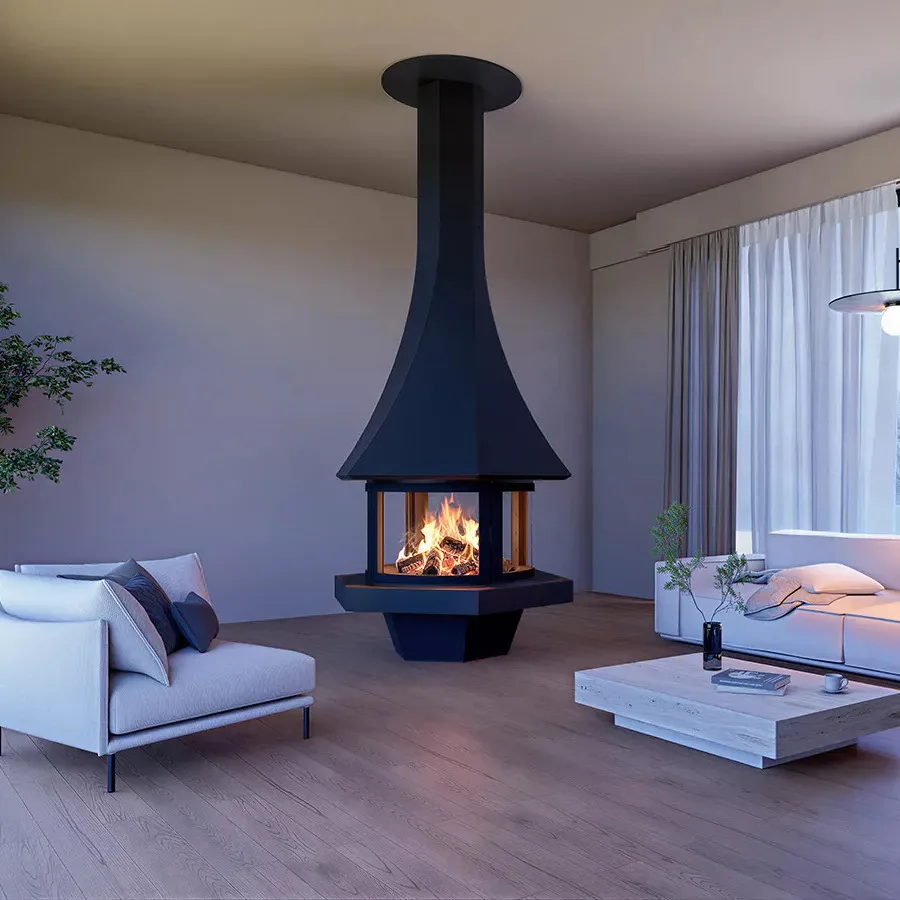JC BORDELET Eolia 907 CFFP, cheminée design