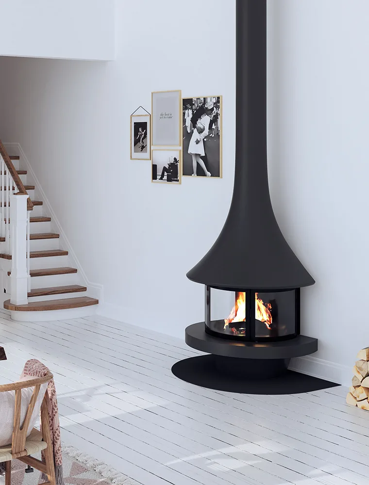 JC BORDELET Eva 992 MFFP murale, cheminée design