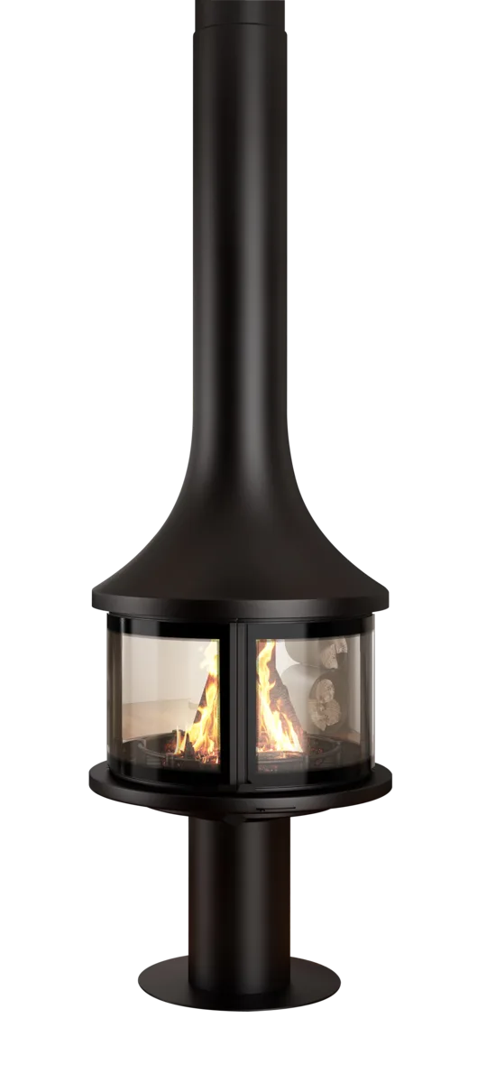 JC BORDELET Lea 998 OP998C centrale sur pied, cheminée design