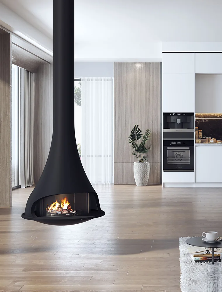 JC BORDELET Tatiana 997 CNPIVFF centrale, cheminée design