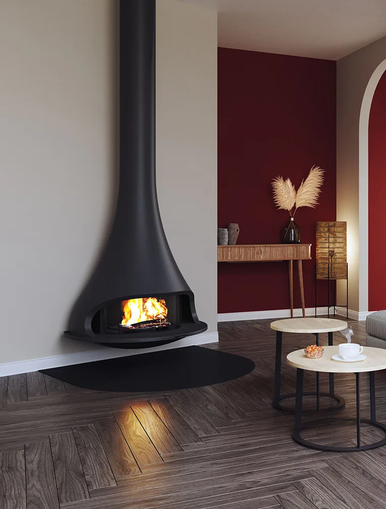 JC BORDELET Tatiana 997 MFF murale, cheminée design