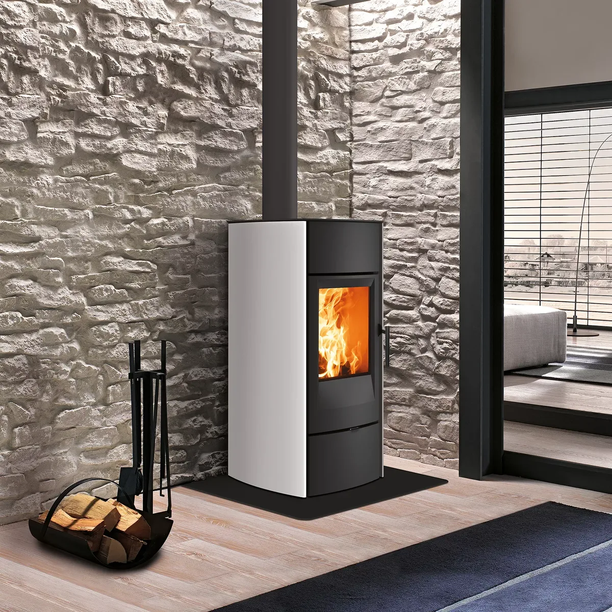 PIAZZETTA E530, poêle à bois